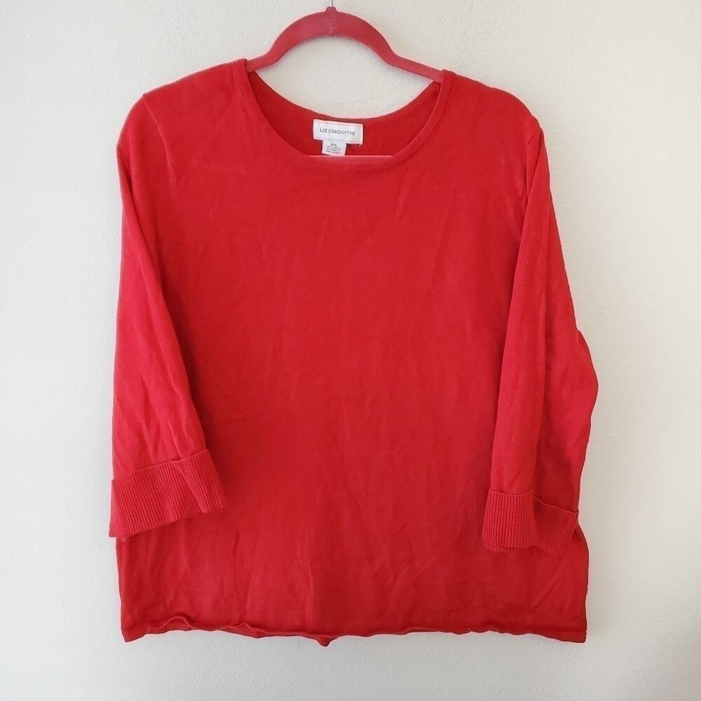 Liz Claiborne‎ red plus size sweater XXL